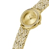 Thumbnail Image 4 of Guess Treasure Ladies' Gold Tone Stone Set Half Bangle Watch