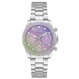 Guess Sol Ladies' Multi-Colour Dial Stainless Steel Bracelet Watch