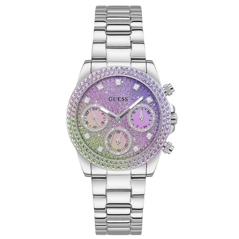 Guess Sol Ladies' Multi-Colour Dial Stainless Steel Bracelet Watch