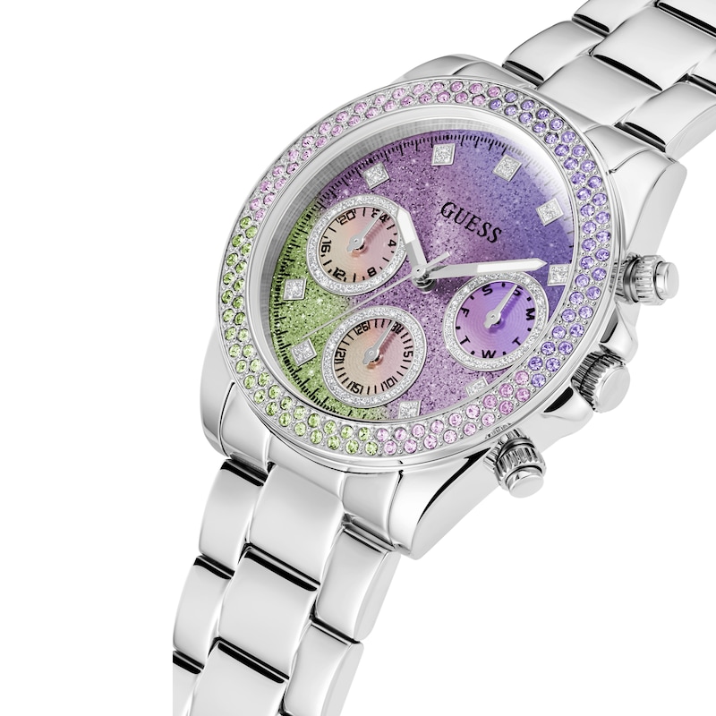 Guess Sol Ladies' Multi-Colour Dial Stainless Steel Bracelet Watch