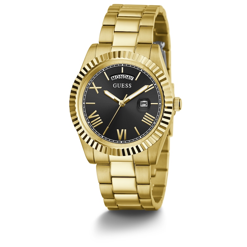Guess Connoisseur Men's Gold Tone Stainless Steel Watch