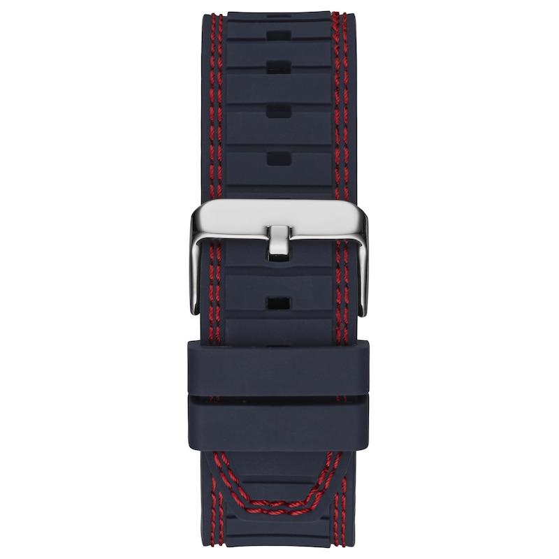 Guess Circuit Men's Chronograph Dial Navy Silicone Strap Watch