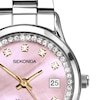 Thumbnail Image 1 of Sekonda Catherine Ladies' Crystal Pink Mother of Pearl Silver Watch