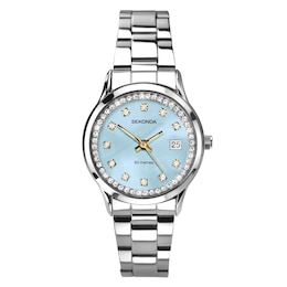 Sekonda Catherine Ladies' Crystal Blue Mother of Pearl Silver Watch