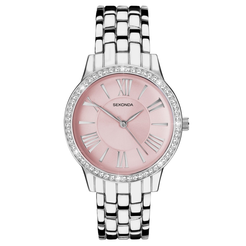 Sekonda Charlotte Ladies' Silver Ion Plated Bracelet Watch | H.Samuel