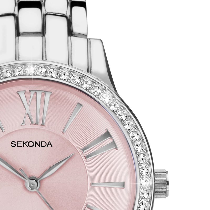 Main Image 2 of Sekonda Charlotte Ladies' Silver Ion Plated Bracelet Watch