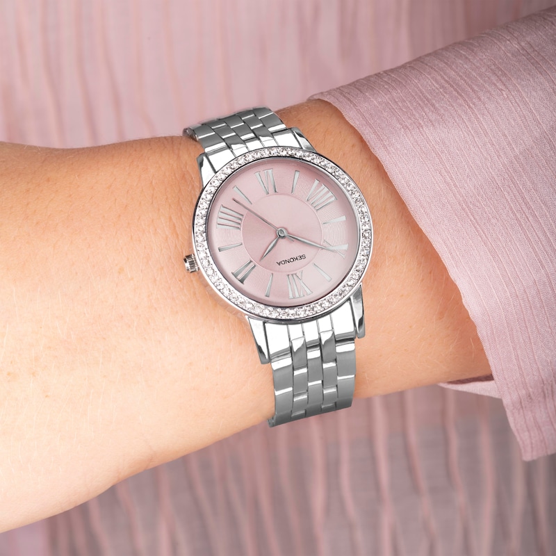 Main Image 7 of Sekonda Charlotte Ladies' Silver Ion Plated Bracelet Watch