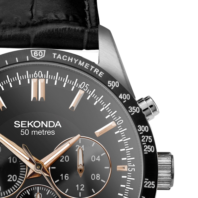 Main Image 2 of Sekonda Velocity Men's Chronograph Black Watch