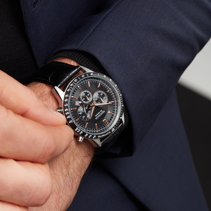 Main Image 6 of Sekonda Velocity Men's Chronograph Black Watch