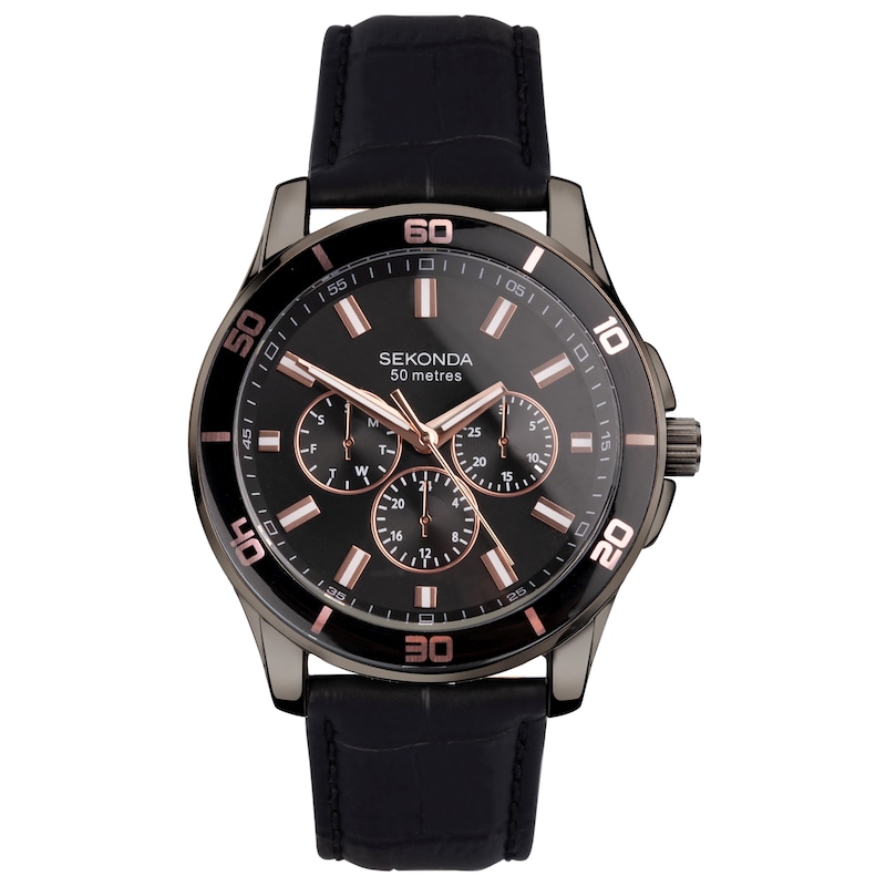 Sekonda Leather Strap Watch