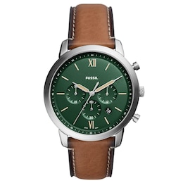 Fossil Neutra Men's Brown Leather Strap Watch