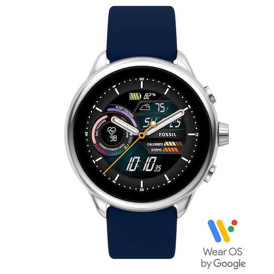Fossil Gen 6 Wellness Edition Navy Strap Smart Watch