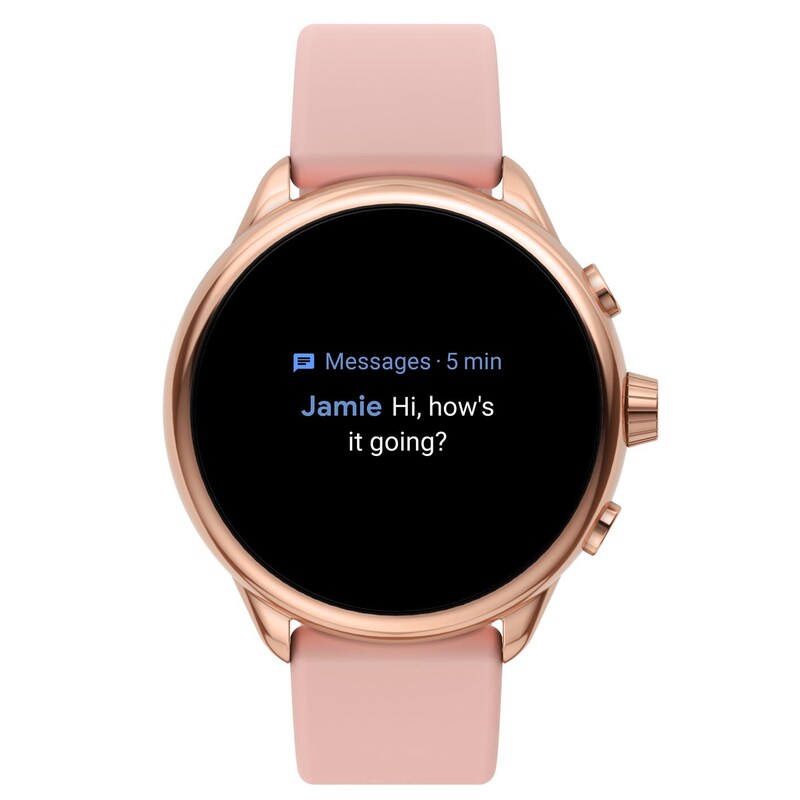Fossil Gen 6 Wellness Edition Pink Strap Smart Watch