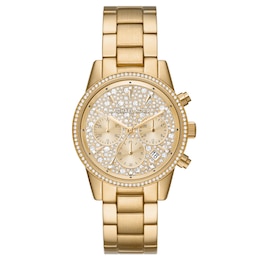 Michael Kors Ritz Ladies' Gold Tone Bracelet Watch
