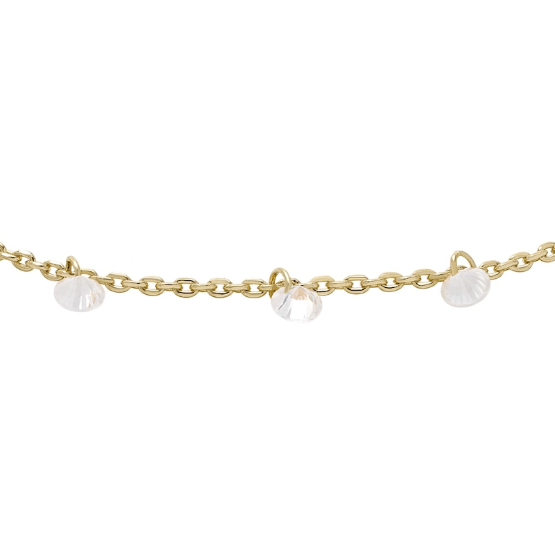 Fossil Sadie Shine Bright 14ct Gold Plated Drop Bracelet