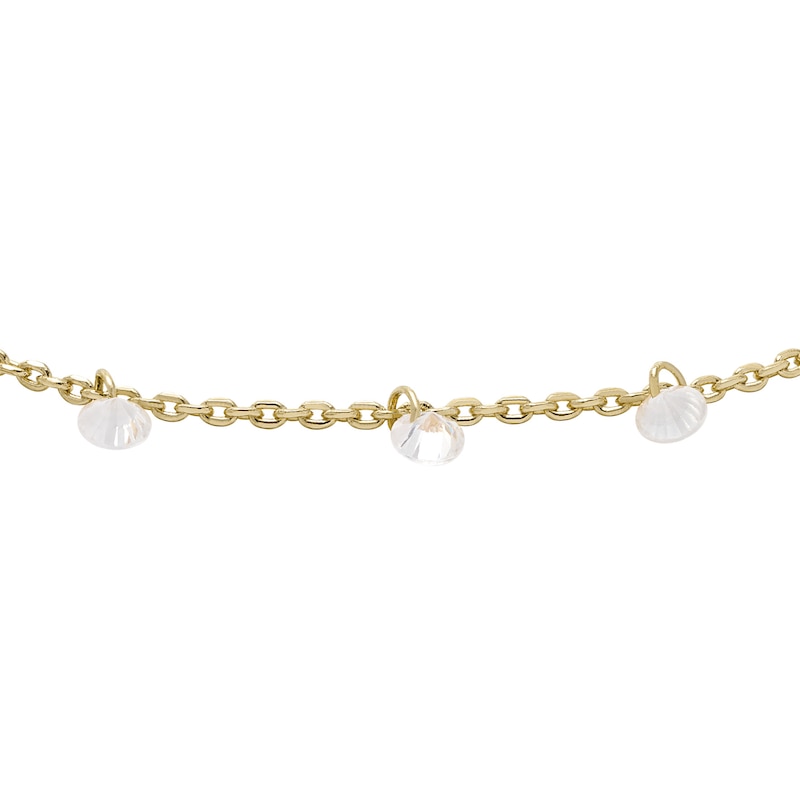 Main Image 2 of Fossil Sadie Shine Bright 14ct Gold Plated Drop Bracelet