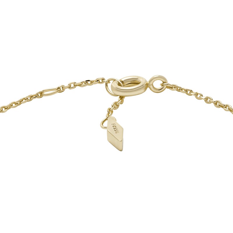 Main Image 3 of Fossil Sadie Shine Bright 14ct Gold Plated Drop Bracelet