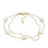 Thumbnail Image 1 of Fossil Teardrop White Mother Of Pearl Chain Bracelet