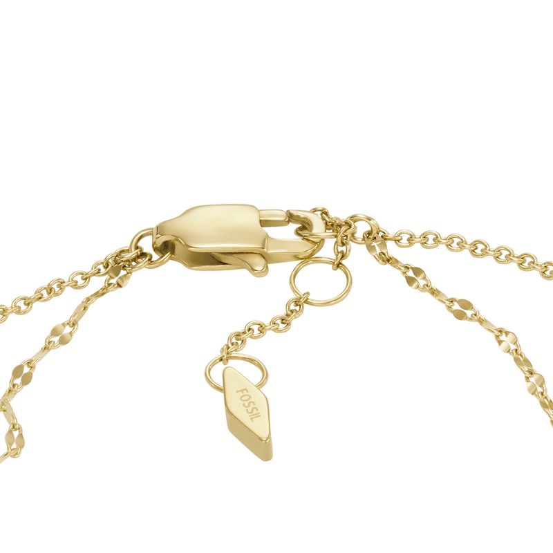 Main Image 3 of Fossil Teardrop White Mother Of Pearl Chain Bracelet