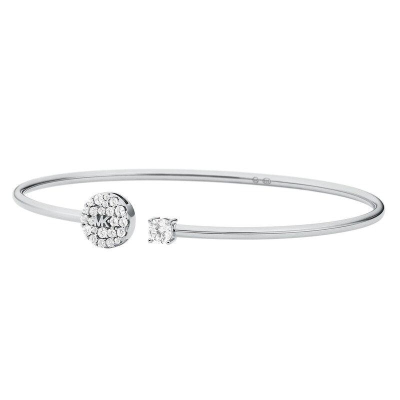 Michael Kors Brilliance 14ct Rose Gold Plated Flex Bracelet | H.Samuel