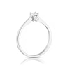 Thumbnail Image 3 of Sterling Silver 0.03ct Diamond Illusion Set Solitaire Ring