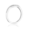 Thumbnail Image 2 of Sterling Silver 0.10ct Total Diamond Shaped Eternity Ring