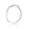 Thumbnail Image 3 of Sterling Silver 0.10ct Total Diamond Shaped Eternity Ring