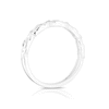 Thumbnail Image 3 of 9ct White Gold 0.05ct Diamond Twist Detail Eternity Ring