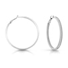 Thumbnail Image 1 of GUESS Color My Day Rhodium Plated Crystal Hoop Earrings