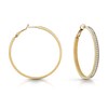 Thumbnail Image 0 of GUESS Color My Day Gold Plated Crystal Hoop Earrings