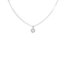 GUESS Color My Day Rhodium Plated Crystal Chain Necklace