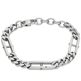 Fossil Heritage Men's D-Link Stainless Steel Chain Bracelet
