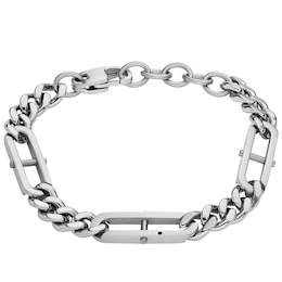 Fossil Heritage Men's D-Link Stainless Steel Chain 7" Bracelet