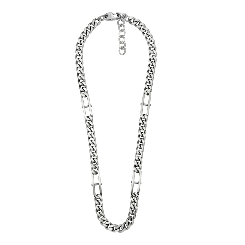 Fossil Men's Heritage D-Link Stainless Steel Chain Necklace