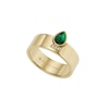 Thumbnail Image 1 of Fossil Sadie Festive Shine Gold Tone Green Crystal Band Ring