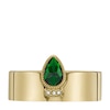 Thumbnail Image 2 of Fossil Sadie Festive Shine Gold Tone Green Crystal Band Ring