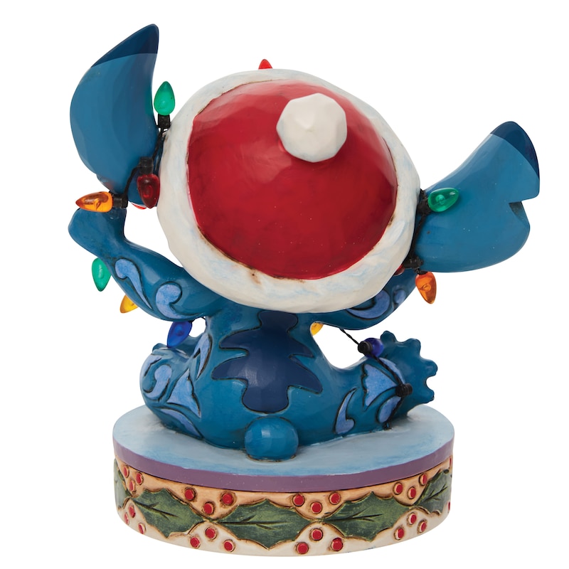 Disney Traditions Stitch Tangled In Lights Figurine