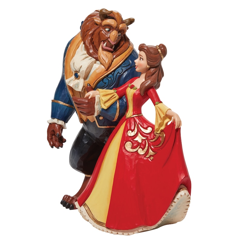Main Image 3 of Disney Traditions Beauty And The Beast Arm In Arm Figurine