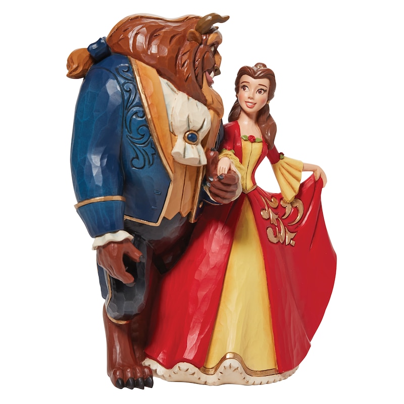 Disney Traditions Beauty And The Beast Arm In Arm Figurine