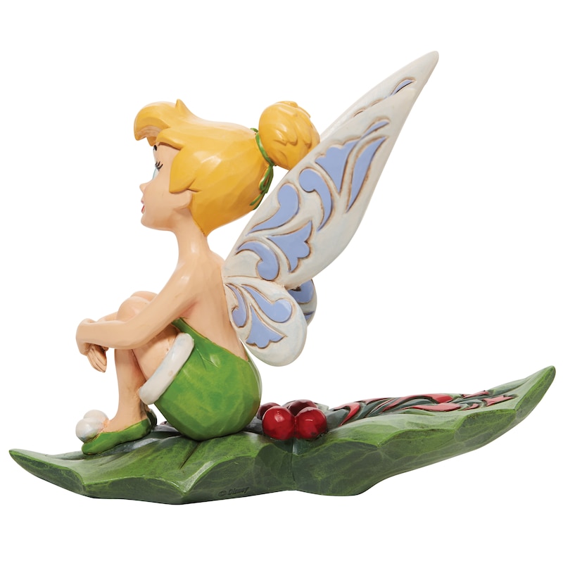 Main Image 4 of Disney Traditions Tinkabell Atop A Bushel Of Holly Figurine