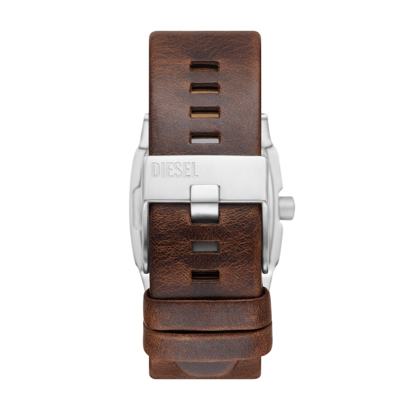 Diesel Cliffhanger Men's Brown Leather Strap Watch