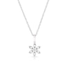 Thumbnail Image 1 of Sterling Silver Diamond Flower Pendant