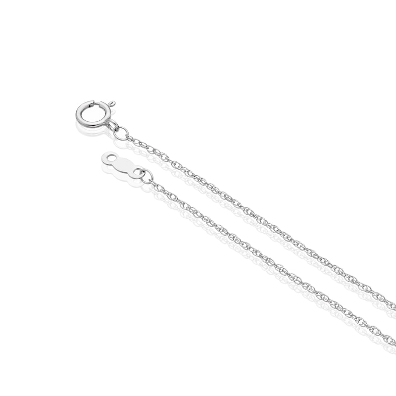 Main Image 3 of Sterling Silver Diamond Pear Pendant