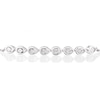 Thumbnail Image 1 of Sterling Silver Diamond Pear Bolo Bracelet