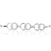 Thumbnail Image 1 of Sterling Silver Diamond Interlocking Circles Bolo Bracelet