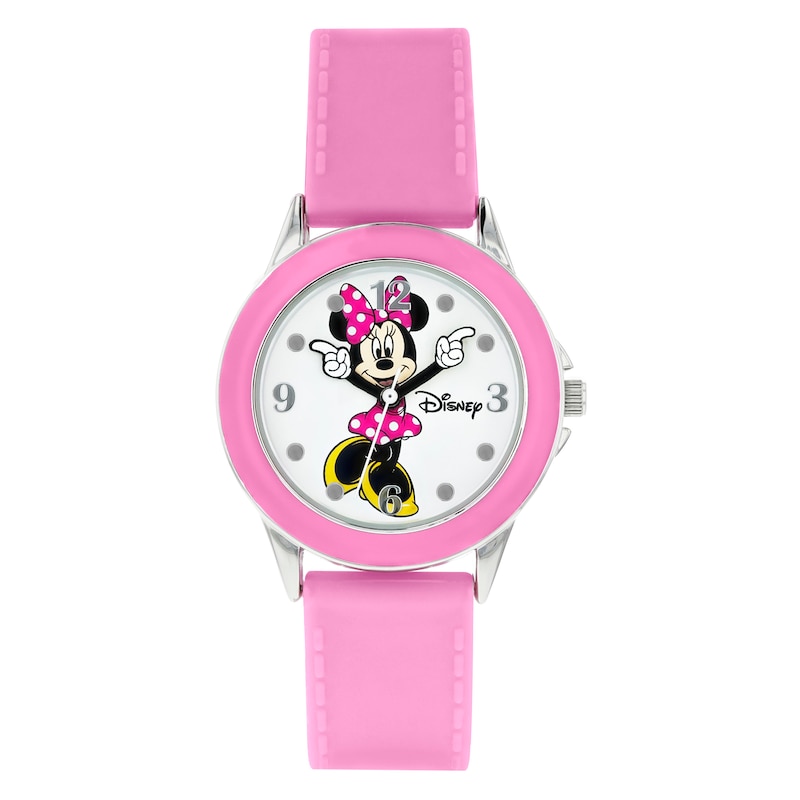 Main Image 1 of Disney Minnie Mouse Children's Rubber Strap Watch