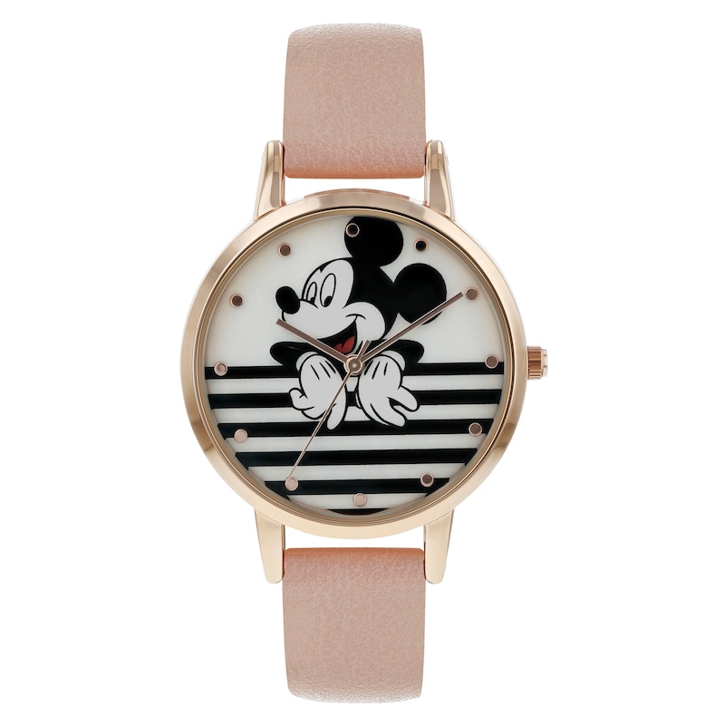 Main Image 1 of Disney Mickey Mouse Pink PU Strap Watch