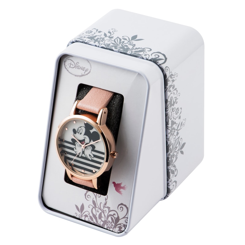 Main Image 4 of Disney Mickey Mouse Pink PU Strap Watch