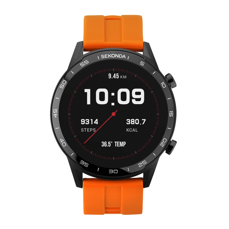 Sekonda Active Orange Silicone Strap Smart Watch