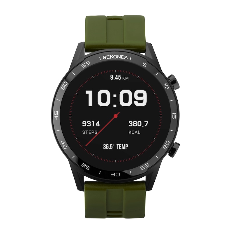 Sekonda Active Green Silicone Strap Smart Watch